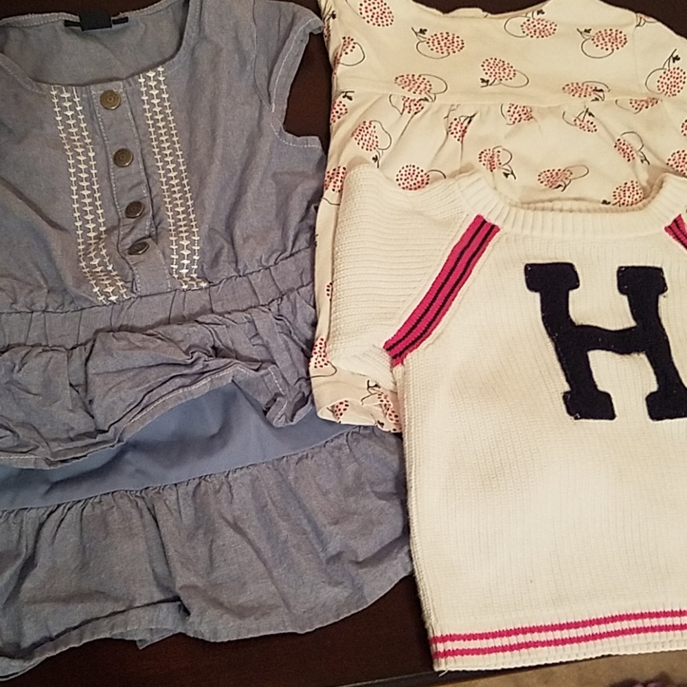 All 3 Tommy Hilfiger Toddler Girl 4T Tops